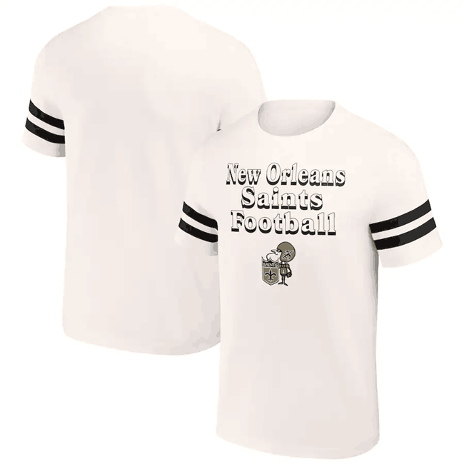 Men's New Orleans Saints Cream x Darius Rucker Collection Vintage T-Shirt Men's New Orleans Saints Cream x Darius Rucker Collection Vintage T-Shirt